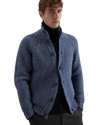 Alpha Studio - Bomberjacke Nido D'Ape Aus Weichem Alpaka - Lyst