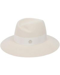 Maison Michel - Accessoires ,Wit ,Katoen Virginie Hat - Lyst