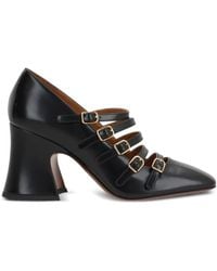 Chloé - Schwarze Seide & Nylon Absatzschuhe - Lyst