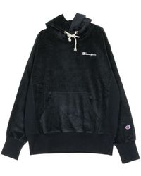 Champion - Hoodies & Sweatvesten ,Blauw Hoodie Voor Mannen - Lyst