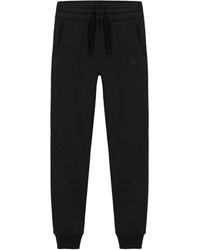 Colmar - Broeken ,Zwart ,Katoen Zwarte Fluwelen Broek Met Glitterprint - Lyst