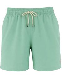 Ralph Lauren - Badmode ,Groen ,Polyester Traveler Classic Zwembroek - Lyst