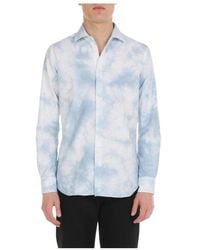 Xacus - Overhemden ,Blauw ,Katoen Casual Overhemd - Lyst