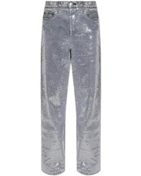 Rag & Bone - Jeans ,Grijs ,Katoen Shea Relaxed Straight Jeans - Lyst