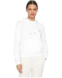 Guess - Hoodies & Sweatvesten ,Wit ,Katoen Hood Reg Mini Triang Sweat - Lyst