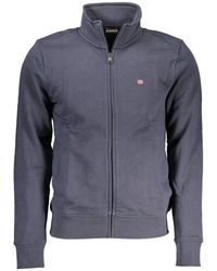 Napapijri - Hoodies & Sweatvesten ,Blauw ,Katoen Zip-Throughs - Lyst