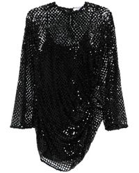 The Attico - Kleedjes ,Zwart ,Elegante Nero Jurk Voor Avondevenementen - Lyst