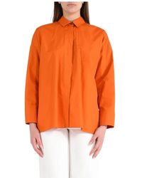 Max Mara - Gerona Modell Hemd Aus Reiner Baumwolle - Lyst