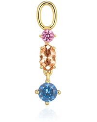 Sif Jakobs Jewellery - Hoop charm anhänger mit multifarbenen zirkonen - Lyst
