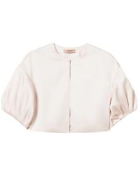 Twinset - Jassen ,Roze ,Polyester Casual Jas - Lyst
