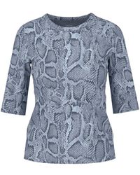 Marc Cain - Tops ,Blauw ,Katoen T-Shirts - Lyst