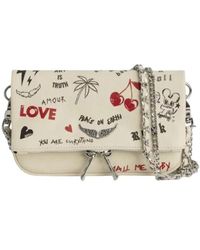 Zadig & Voltaire - Rock Nano Love Tag Mini-Tasche - Lyst