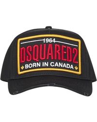 DSquared² - Verwaschene Baseballkappe Schwarzer Stylischer Hut - Lyst