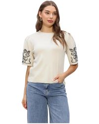Object - Truien & Vesten ,Polyester Objflora 2/4 Re Knit Pullover - Lyst