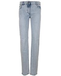 Elisabetta Franchi - Straight Fit Jeans - Lyst