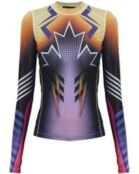 DSquared² - Tops ,Veelkleurig ,Printed Top - Lyst