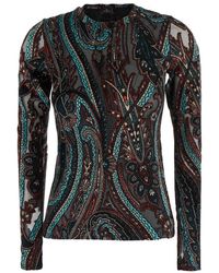 Etro - Long Sleeve T-Shirts - Lyst