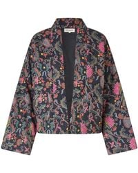 Lolly's Laundry - Jassen ,Veelkleurig ,Bloemenprint Cropped Jas - Lyst
