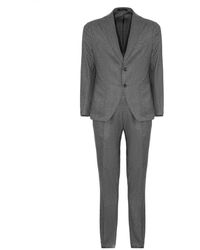 Tagliatore - Kostuums ,Grijs ,Wol Single-Breasted Pak - Lyst