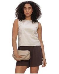 Object - Tops ,Linnen Paige Lo S/Top - Lyst