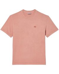 Lacoste - Rosa t-shirt mit einzigartigem stil - Lyst