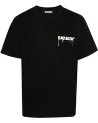 Barrow - Smile print t-shirt in schwarz - Lyst