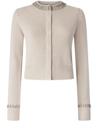 Pinko - Cardigan Met Ronde Hals En Lange Mouwen - Lyst