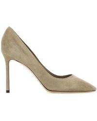 Jimmy Choo - Graue Wildleder Romy Pumps - Lyst