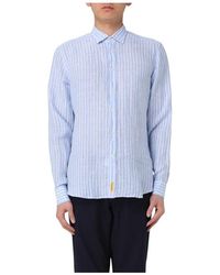 B.D. Baggies - Blau Gestreiftes Leinenhemd Lockerer Schnitt - Lyst