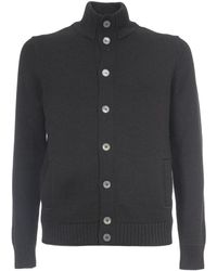 Gran Sasso - Geribbelde Wollen Vest Met Knoopsluiting - Lyst