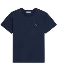 Givenchy - T-Shirt Met Ronde Hals En Logo-Borduursel - Lyst
