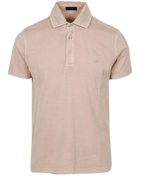 Fay - Tops ,Roze ,Katoen Cotton Jersey Polo Shirt - Lyst