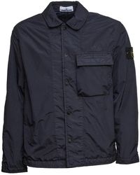 Stone Island - Gevoerde Overshirt - Lyst