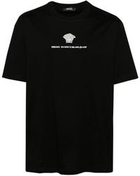 Versace - Medusa Milano T-Shirt Met Borduurwerk - Lyst