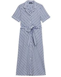 Brooks Brothers - Gestreept Overhemdjurk Met Riem - Lyst