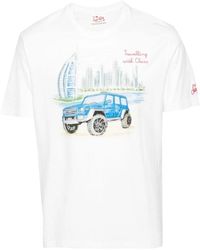 Mc2 Saint Barth - T-shirt mit grafikdruck aus baumwolle - Lyst