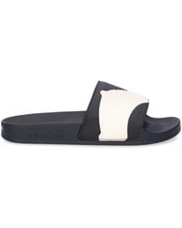 Y-3 - Beach Sandals Adilette Aop Calfskin - Lyst
