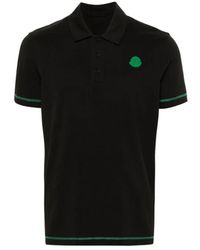 Moncler - Polo-shirt mit logo-patch - Lyst