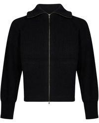 Entire studios - Truien & Vesten ,Zwart ,Wol Blimp Full Zip Cardigan - Lyst