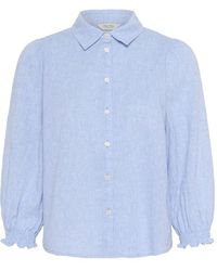 Part Two - Chambrey Bluse Mit ¾ Ärmeln - Lyst