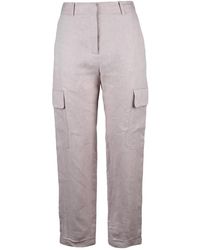 Eleventy - Cargo Cropped Broek - Lyst