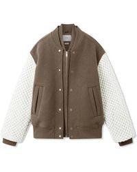Axel Arigato - Jassen ,Bruin ,Wol Titan Varsity Jacket - Lyst