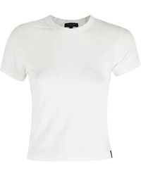Rag & Bone - Tops ,Wit ,Luca Jersey Baby T-Shirt - Lyst