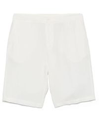 ZEGNA - Linnen Shorts Met Zakken En Ontwerperscode - Lyst