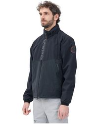 Napapijri - Schwarze Windjacke Urban Style - Lyst
