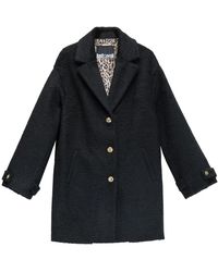 Just Cavalli - Jassen ,Zwart ,Polyester Cappotto Faux Astrakan - Lyst
