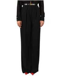 Elisabetta Franchi - Wide Trousers - Lyst