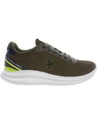 U.S. POLO ASSN. - Grüne polyester sneakers - Lyst