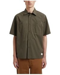 Norse Projects - Overhemden ,Groen ,Katoen Groene Tech Poplin Overhemd - Lyst