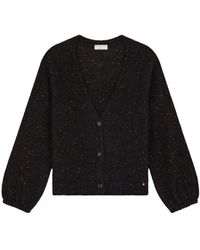 Des Petits Hauts - Oversized strickjacke mit v-ausschnitt - Lyst